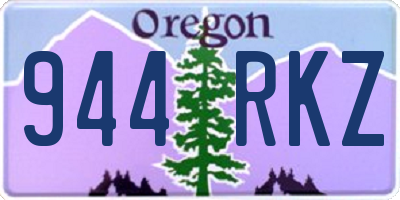 OR license plate 944RKZ