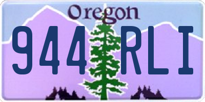 OR license plate 944RLI