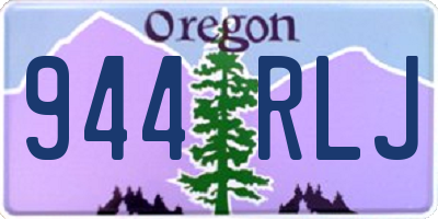 OR license plate 944RLJ