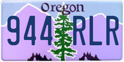 OR license plate 944RLR