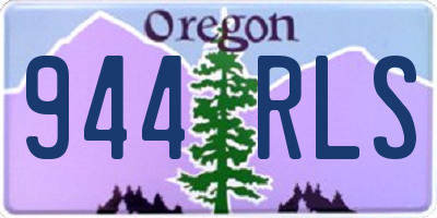 OR license plate 944RLS
