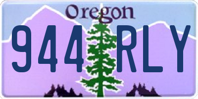 OR license plate 944RLY