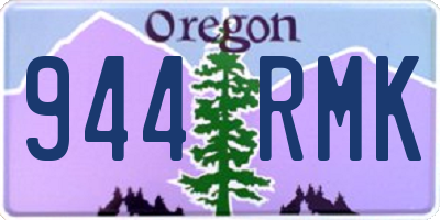 OR license plate 944RMK