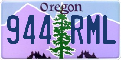 OR license plate 944RML