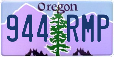 OR license plate 944RMP