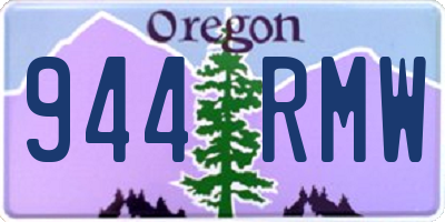 OR license plate 944RMW