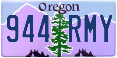 OR license plate 944RMY