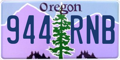 OR license plate 944RNB
