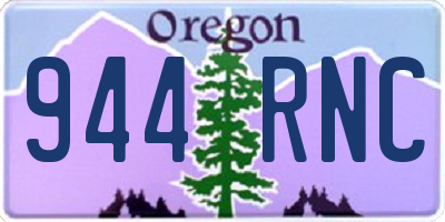 OR license plate 944RNC