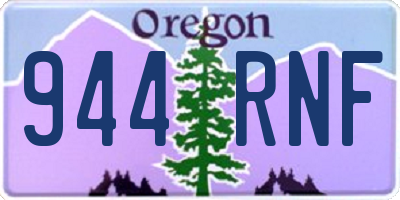 OR license plate 944RNF