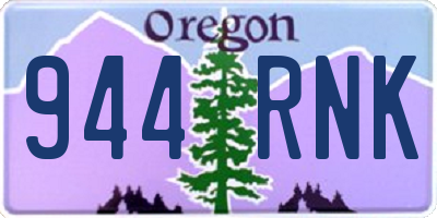 OR license plate 944RNK