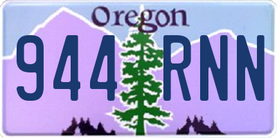 OR license plate 944RNN