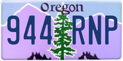 OR license plate 944RNP