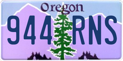 OR license plate 944RNS