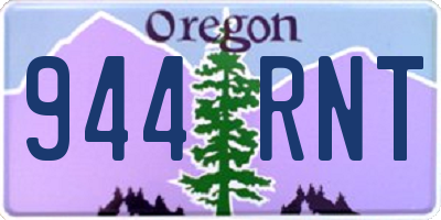 OR license plate 944RNT