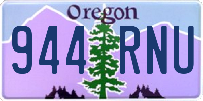 OR license plate 944RNU