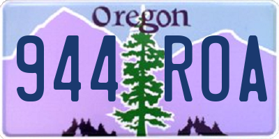 OR license plate 944ROA