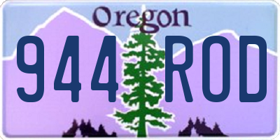 OR license plate 944ROD