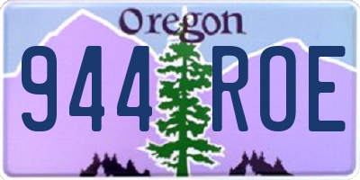 OR license plate 944ROE