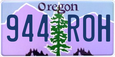 OR license plate 944ROH