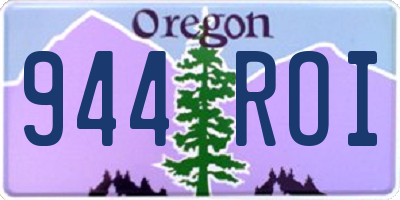 OR license plate 944ROI