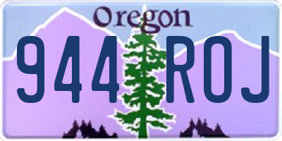OR license plate 944ROJ