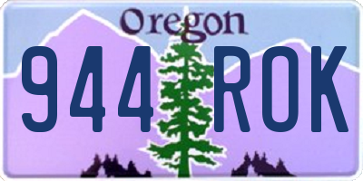 OR license plate 944ROK