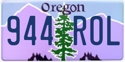 OR license plate 944ROL