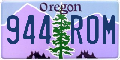 OR license plate 944ROM