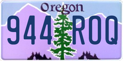 OR license plate 944ROQ