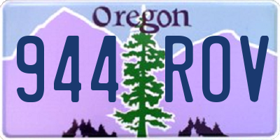 OR license plate 944ROV