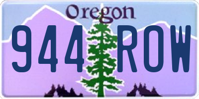 OR license plate 944ROW
