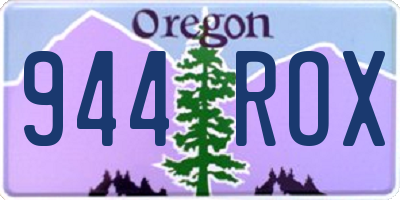 OR license plate 944ROX