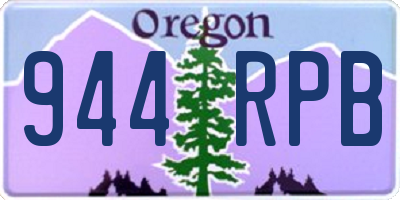 OR license plate 944RPB