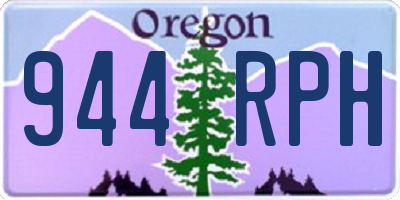 OR license plate 944RPH