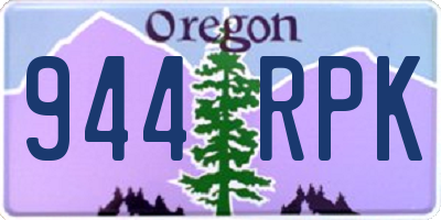 OR license plate 944RPK