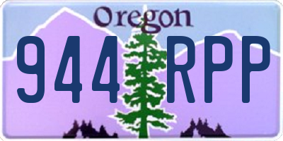 OR license plate 944RPP