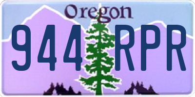 OR license plate 944RPR