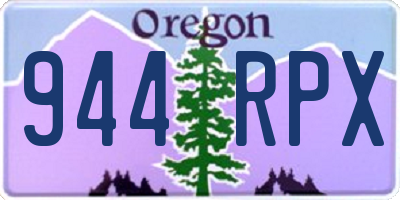 OR license plate 944RPX
