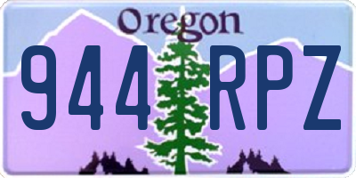 OR license plate 944RPZ