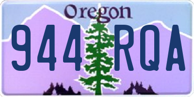 OR license plate 944RQA