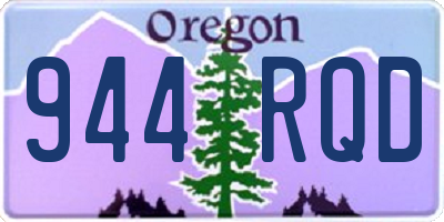 OR license plate 944RQD