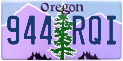 OR license plate 944RQI
