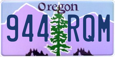 OR license plate 944RQM