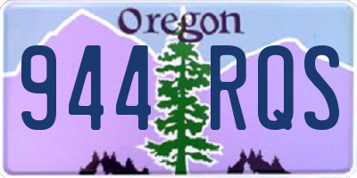 OR license plate 944RQS