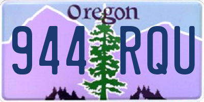 OR license plate 944RQU
