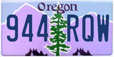 OR license plate 944RQW