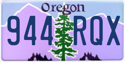 OR license plate 944RQX