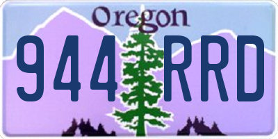 OR license plate 944RRD