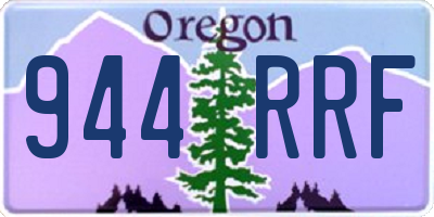 OR license plate 944RRF